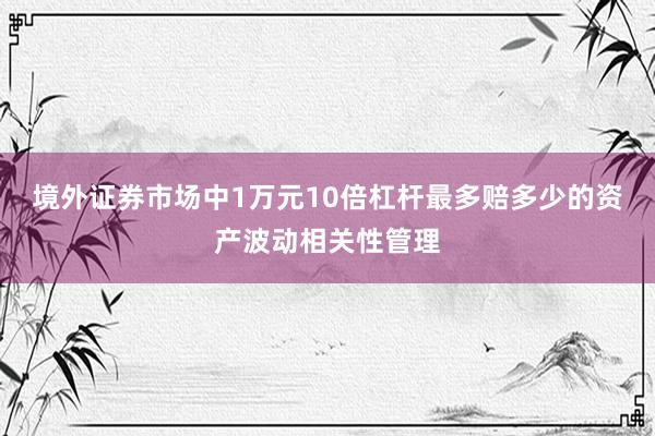 境外证券市场中1万元10倍杠杆最多赔多少的资产波动相关性管理