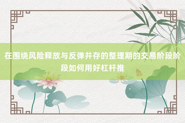 在围绕风险释放与反弹并存的整理期的交易阶段阶段如何用好杠杆推